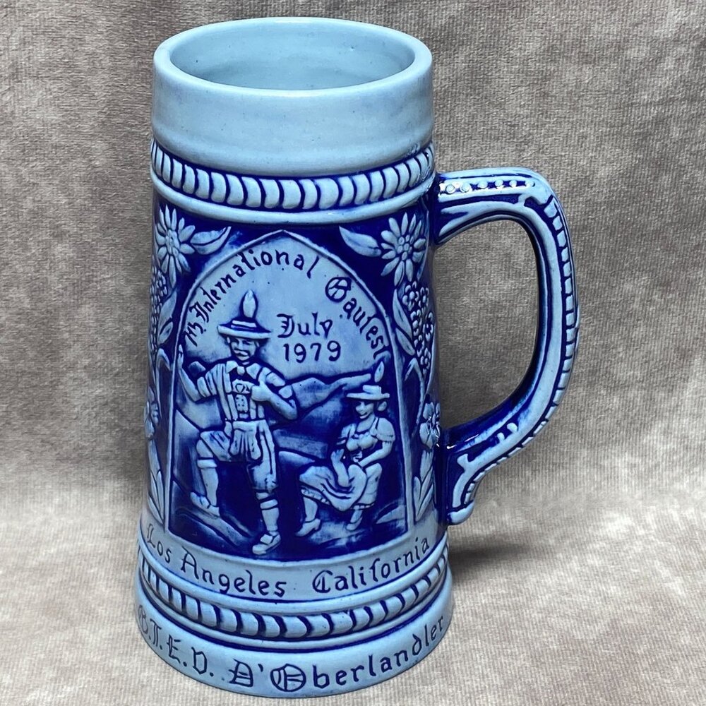 Vtg Gauberverband Nordamerika 1979 Los Angeles California German Beer Stein 0.5L